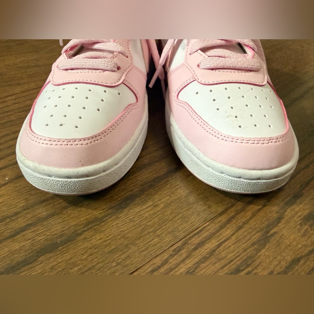 Nike Court Borough Low Recraft Sneakers in Pink and White SZ 5.5 Like New! - Picture 4 of 7
